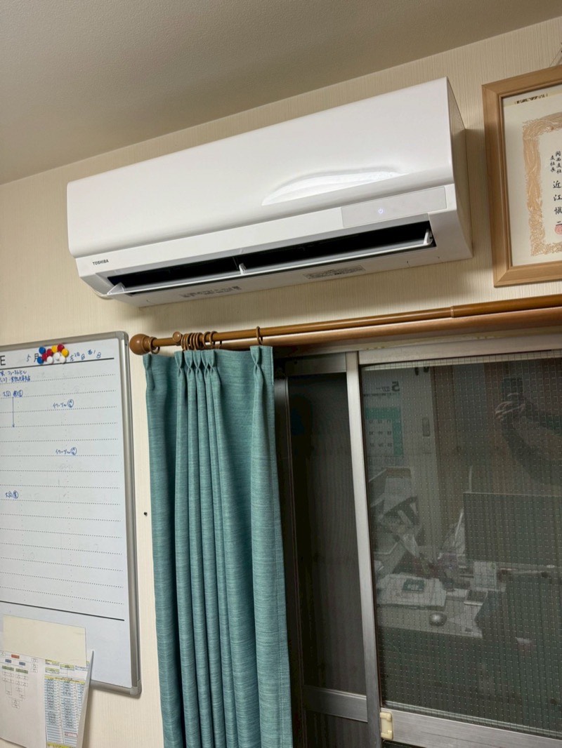 新しく設置したエアコン
